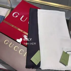 【預購拼單】GUCCI GG 提花桑蠶絲流蘇圍巾／披肩（8 色）